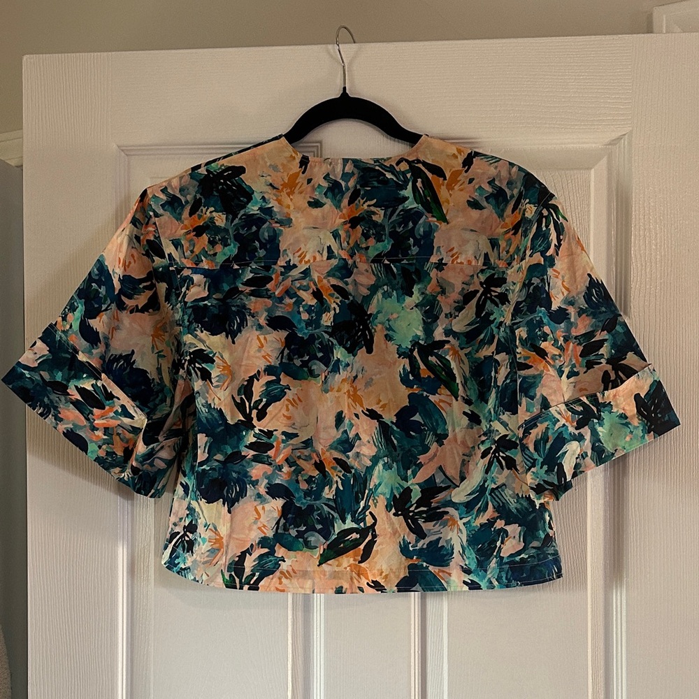 Ulla Johnson Suri Floral Cotton Top - Picture 6 of 6